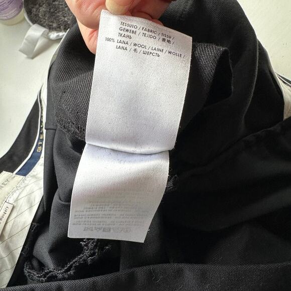 Stella McCartney Black Ankle-Zip Tailored Pants Women Size 6 - Picture 11 of 15